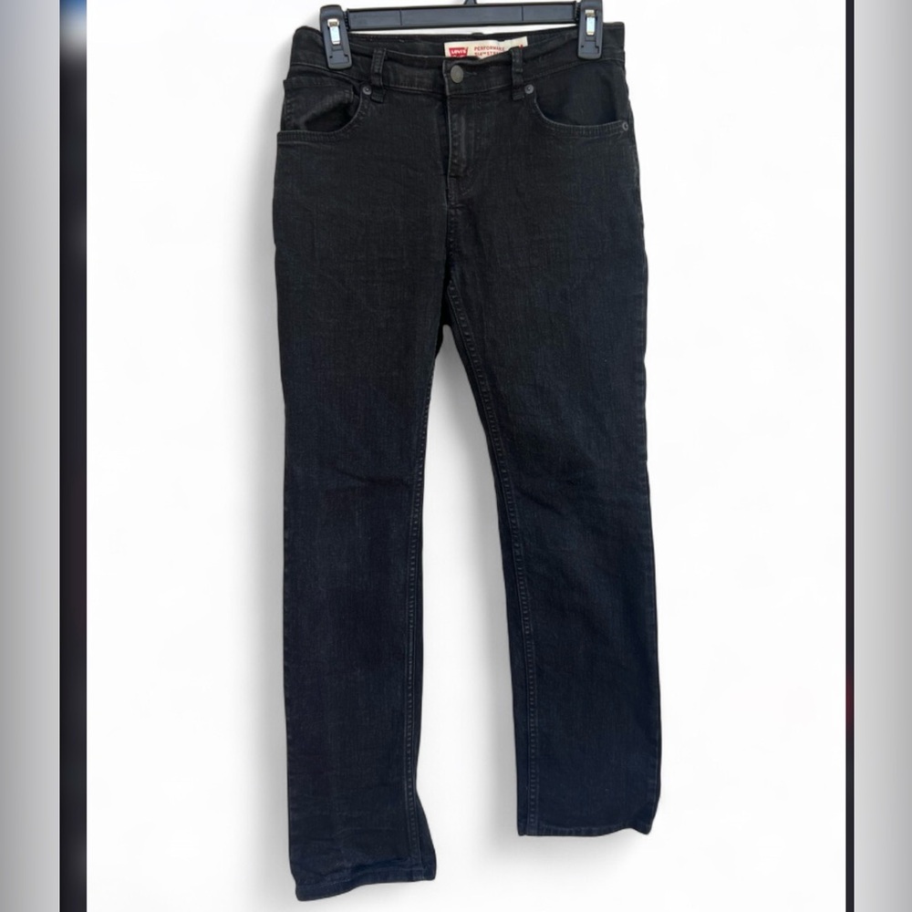 Levi's Black Performance 514 Straight Jeans size 14 Reg 27 waist